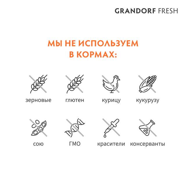 GRANDORF Fresh Puppy Сухой корм для щенков, с ягненком и бататом, 10 кг